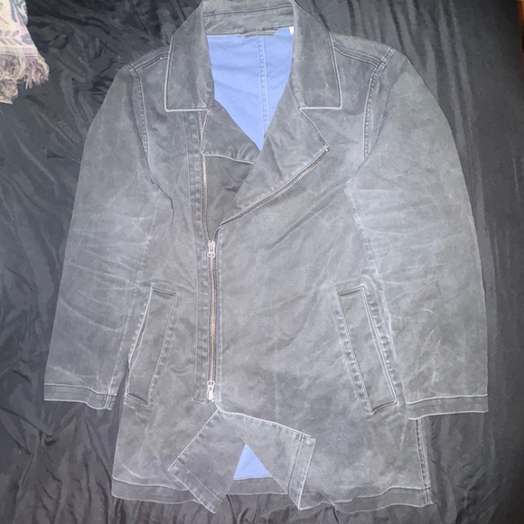 Club Monaco vintage moto style lined jacket cotton sz Small